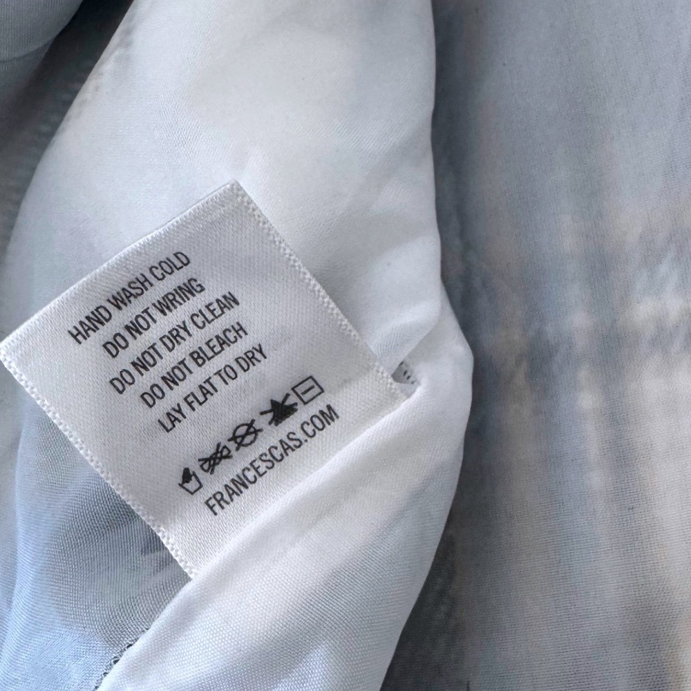 Blue Rain Plaid Mini Skirt High Waisted Navy Cream Preppy Kilt 90s Small - Picture 5 of 5